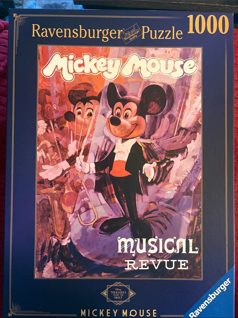 Ravensburger Navy Blue Frame Mickey Mouse Musical Revue 1000pc Puzzle